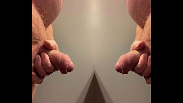 Foreskin Widen Session Display - Solo Frottage - Split Screen