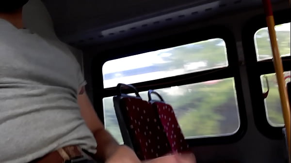 Flaunting Erection In Public Bus Nervously