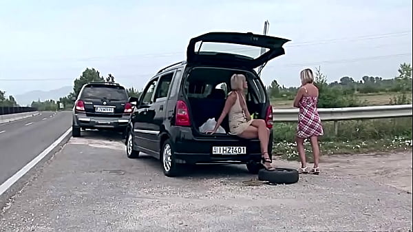 Street S Series. Dangers On The Road. Dara, And Sindy Treasure. BDSM Movie.