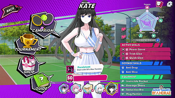 EP15: Hentai Scenes With Kim, Bridget And Sania - Academy Love Saga: Tennis Sweethearts Ex