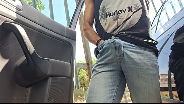 Touching My Dick In The Car In Public... I Get So Nailing Forceful