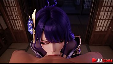 A Thug Broke Into Raiden Shogun's Place At Night And Slammed Her In Every Orifice [AI]