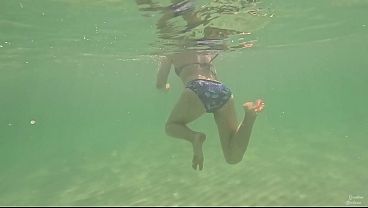 Homemade Long Thighs Ideal Body Girl's Relaxing Underwater Swimming ASMR POV