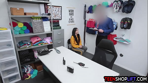 Slender Teen Exploited By The Officer Who Caught Her Stealing