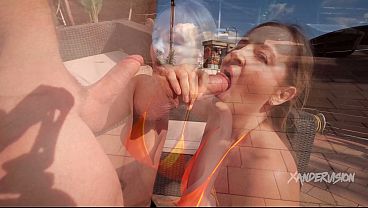 Candy Alexa In A Orange Bikini Saps Xander Corvus' Rough Cock!