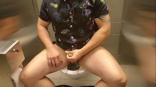 Ozmyr Sneaks Off At Work To Spooge In The Bathroom