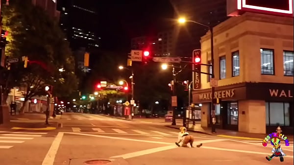 Clown Gets Shaft Nursed In Middle Of The Street