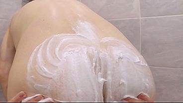 Stepsis Can't Resist Sack Pumping And Backside Bottom Slapping While Shaving StepBrother's Manly Cheeks
