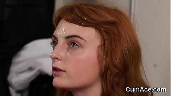 Spicy Model Gets Money Shot On Her Face Eating All The Charge