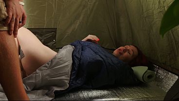 Decorated Red-haired Stepmama Forces The Spreaded Bedroll Then Delivers Her Stepson A Messy Forest Stroking And Oral And Drill After