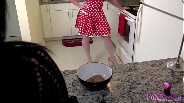 Scorching Lesbian Hotties Jenna Foxx & Cristi Ann Fooling Around In The Kitchen!