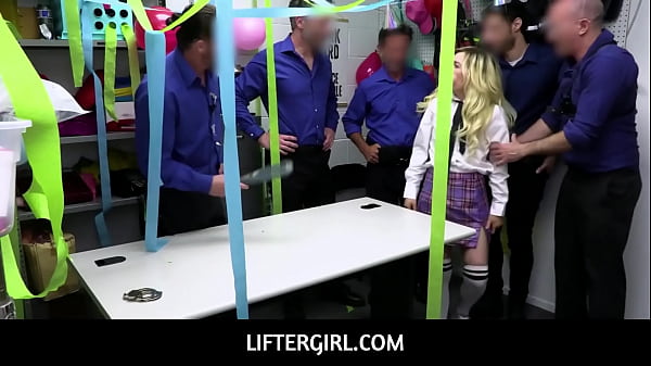 LifterGirl - Recidivist Coed Thief Minxx Marley Mass Fucking Banged By LP Officers On Duty