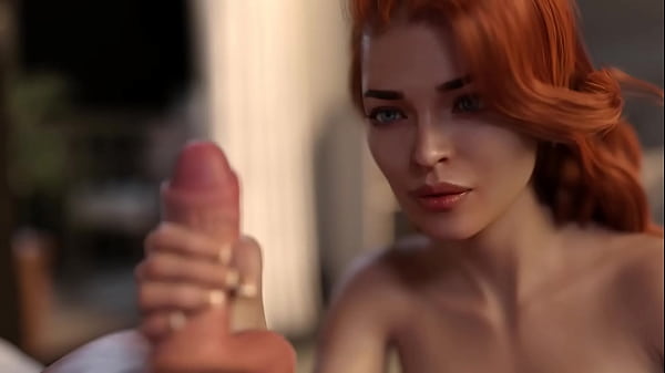 Scorching Copper-haired Honey Wanks Off Her Man's Rod (Full Game In Bio)