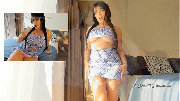 Alluring Shapely Figure Latina Taunting In A Firm And Short Dress And Giving The Hottest Yank Off Instructions JOI To You