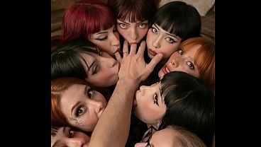 Harem Reverse Mass Fucking: 18 Hotties Tasting Your Left Arm