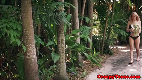 Bound Girlnextdoor Roughly Railed Outdoors