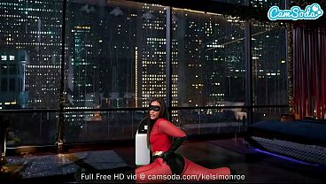 Camsoda - Massive Butt Kelsi Monroe Character Dress As Elastigirl During Solo Play Session On Sybian