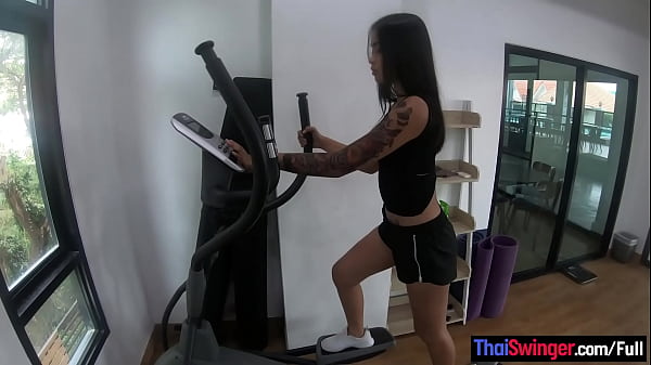 Thai Unscripted Coed Sweetie Gym Workout And Hj Porn Afterwards