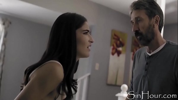 Angry Stepdad Slaps Stepdaughter For Being A Nympho - Emily Willis