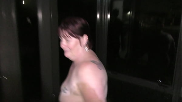 Trashy KIWI HOTWIFE Made By Her Dom To Take The Trash To The Road Completely Unclothed