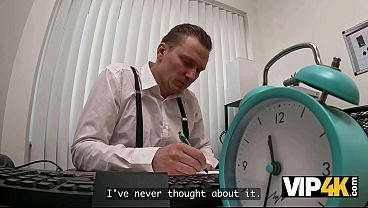VIP4K. A Curvy Pupil Gal Sold Her Firm Backside To Get A Loan