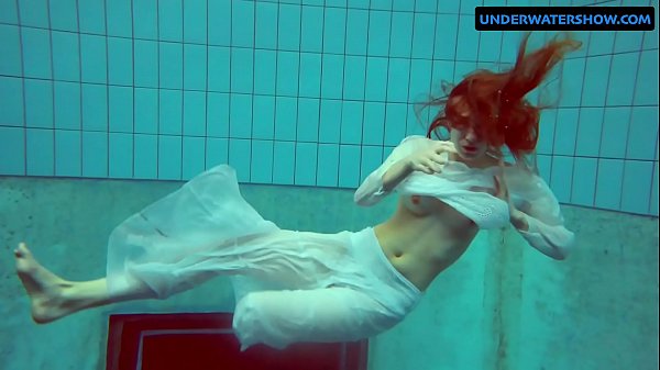 Redhead Diana Sizzling And Needy In A White Dress