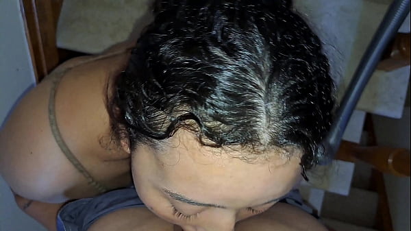 Latina Housekeeper Banged On The Stairs