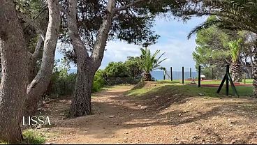 Vlog 1 Lissa Brown Goes To A Nudist Beach To Film A Custom Video Drilling Outdoors