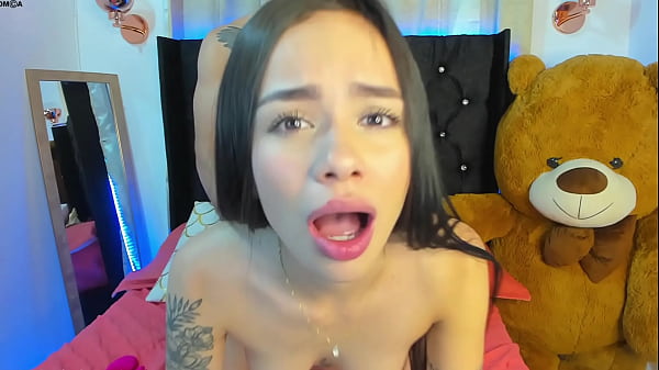 She Gets Drilled Doggy Style And Gets Two Great Facials, Her Teenage Face Blanket Of Cream