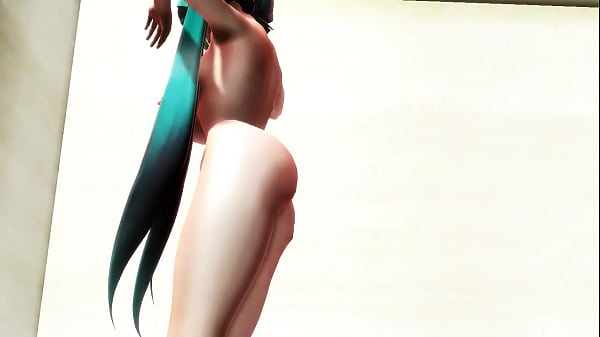 MMD HUGE TITS STRIPPED MIKU In A Bathroom (200 Videos Patreon.com/dragon972)