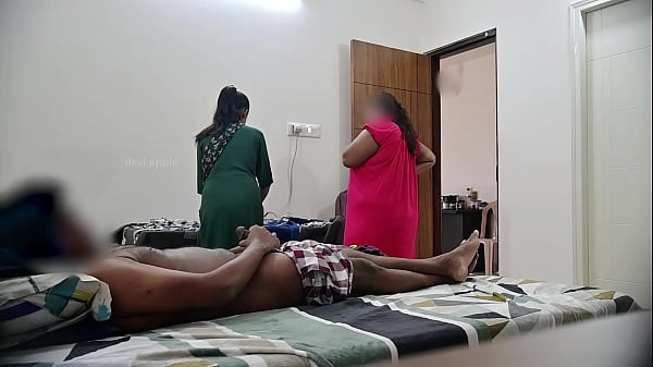 Cock Showing To Two Cleaners At Same Time