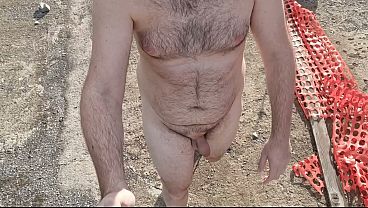 Nude Boy Walking