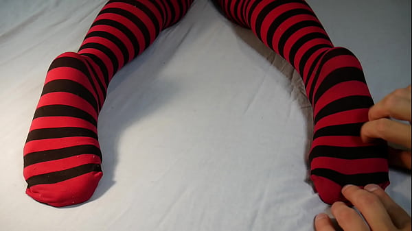 Toes Massage And Tickle Play, Disrobed Socks