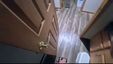 Cleaning My Snatch After Peeing, Uber Oral And Bathroom Sex