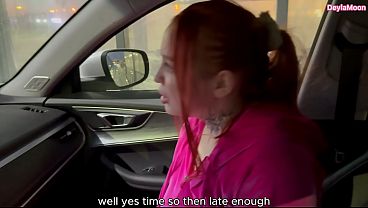 Sex With A Newcomer In A Car In A Parking Lot. Plowed And Came On Her Face.