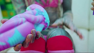 Soft GG Backdoor Toy Play - Sizable Dildo And Double Hole Digital Play