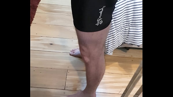 Cyclist In Lycra Shorts