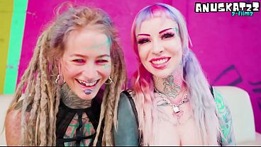 FFM Backdoor Trio Huge Dick Crushing Enhanced Boobs & Sultry Alternative Pornstars