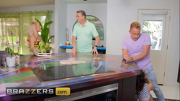 BRAZZERS - An Untamed 3some Unleashes When Penelope Kay Gets Caught Working Her Bf's Pole By Her Stepmom Sadie Summers