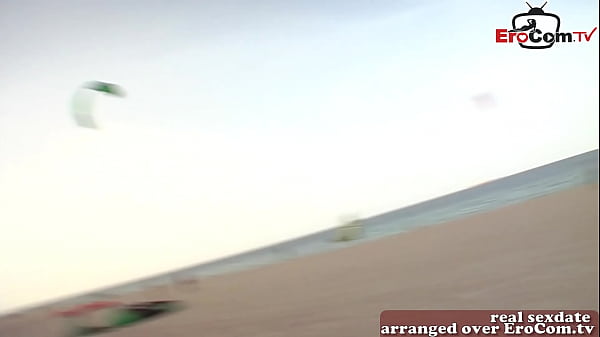British Fair-haired Young-babe Pick Up On Beach In Holiday For Porn
