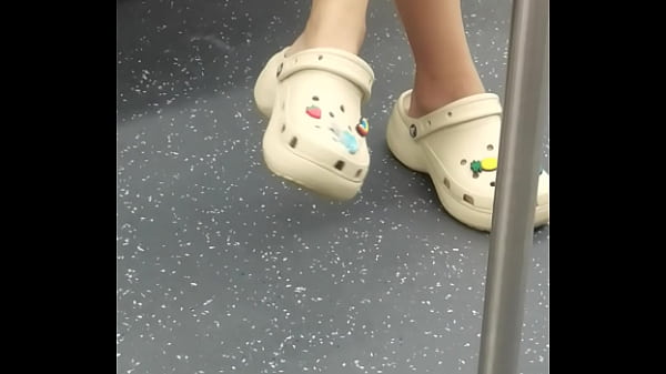 Wearing Crocs