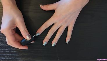Sage Eldritch Painting Her Fingernails Silver [SFW]