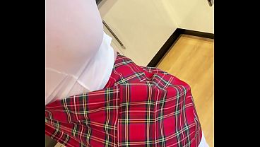 POV Under My Tartan Skirt: Spreading My Slots 4 Probes Full!