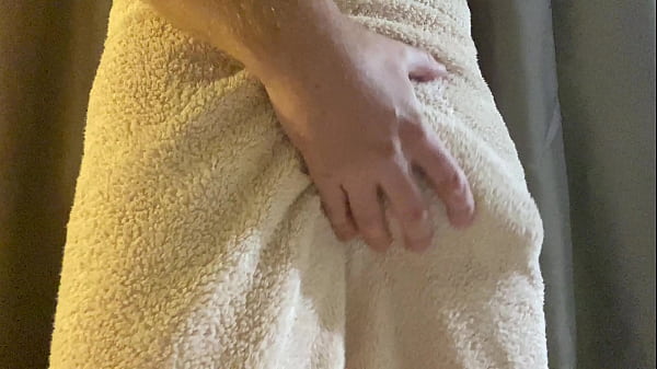 Shaking My Sizable British Pole Until It Bursts Out From Under The Towel - Look At The Size Of That Thing!