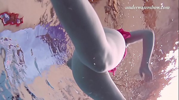 Underwater Swimming Teenie Lenka Gets Stripped
