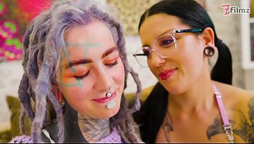 Sizzling ATM & ATA Action With Inked Doll