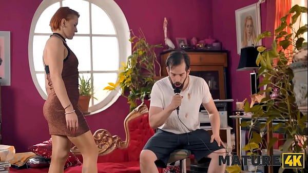 MATURE4K. Experienced Ginger Covetted A Strong Peak And Managed To Make It Unscripted