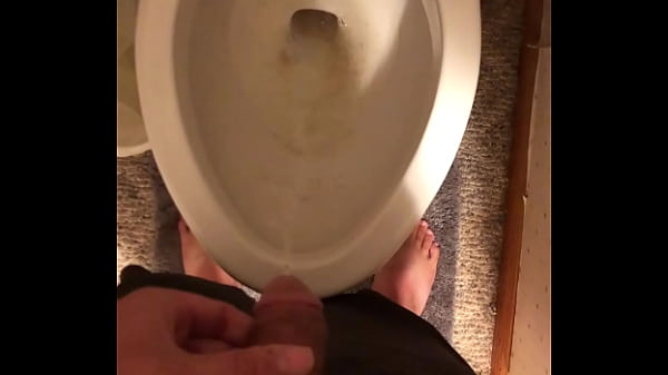 Male Pees After A Huge Jack Off