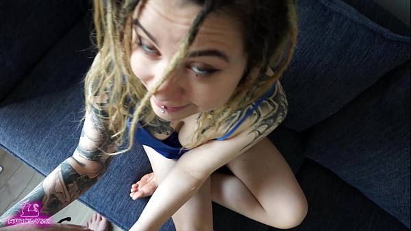 Blue Passion For A Rebel: Decorated Fairy With Dreadlocks Is Ready For Anything