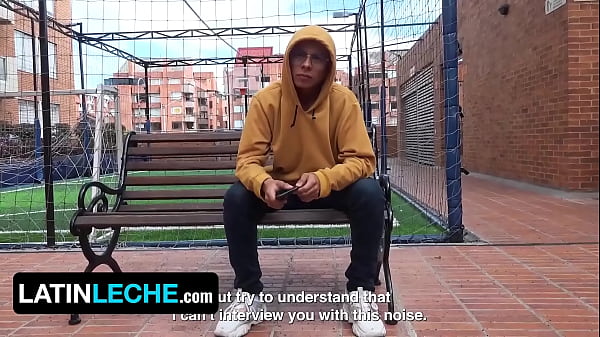 Steamy Latino Alpha Gets Tricked To Slurp Stranger's Prick During Interview In Bogota - Latin Leche